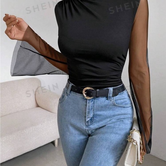 Mesh sleeve bodysuit size XS-S - Picture 2 of 4